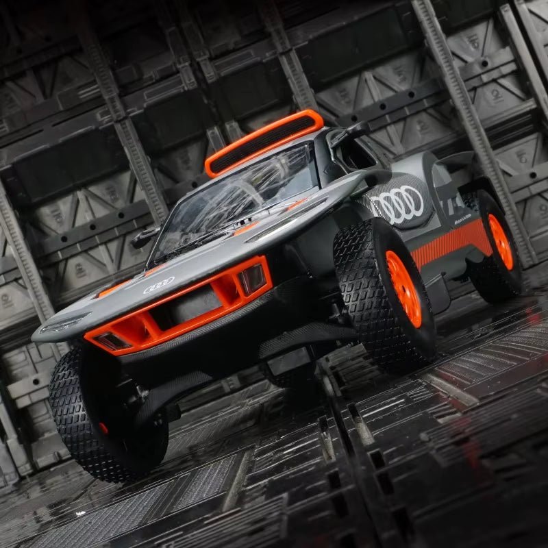 1:24 Scale Audi RS Q E - Tron Alloy Racing Car Model - Openable Door Feature, Ideal Gift for Boys - MacroPanora