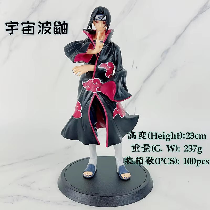 23CM Anime Naruto Shippuuden Uchiha Itachi Akatsuki Organization Gi Dress up Model Toy Gift Collection Action Figure PVC - MacroPanora