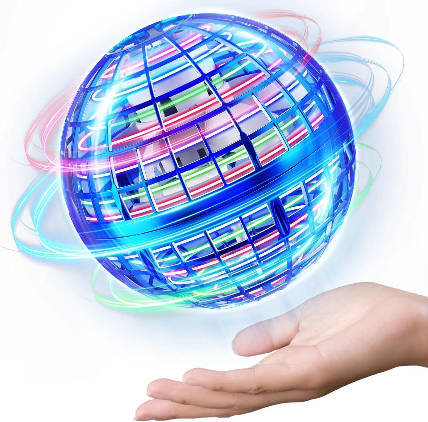 Flying Orb Ball, Hand Controlled Hover Boomerang Ball Toys, Hover Orbs Flying Spinner, Orb Drone Ball - MacroPanora