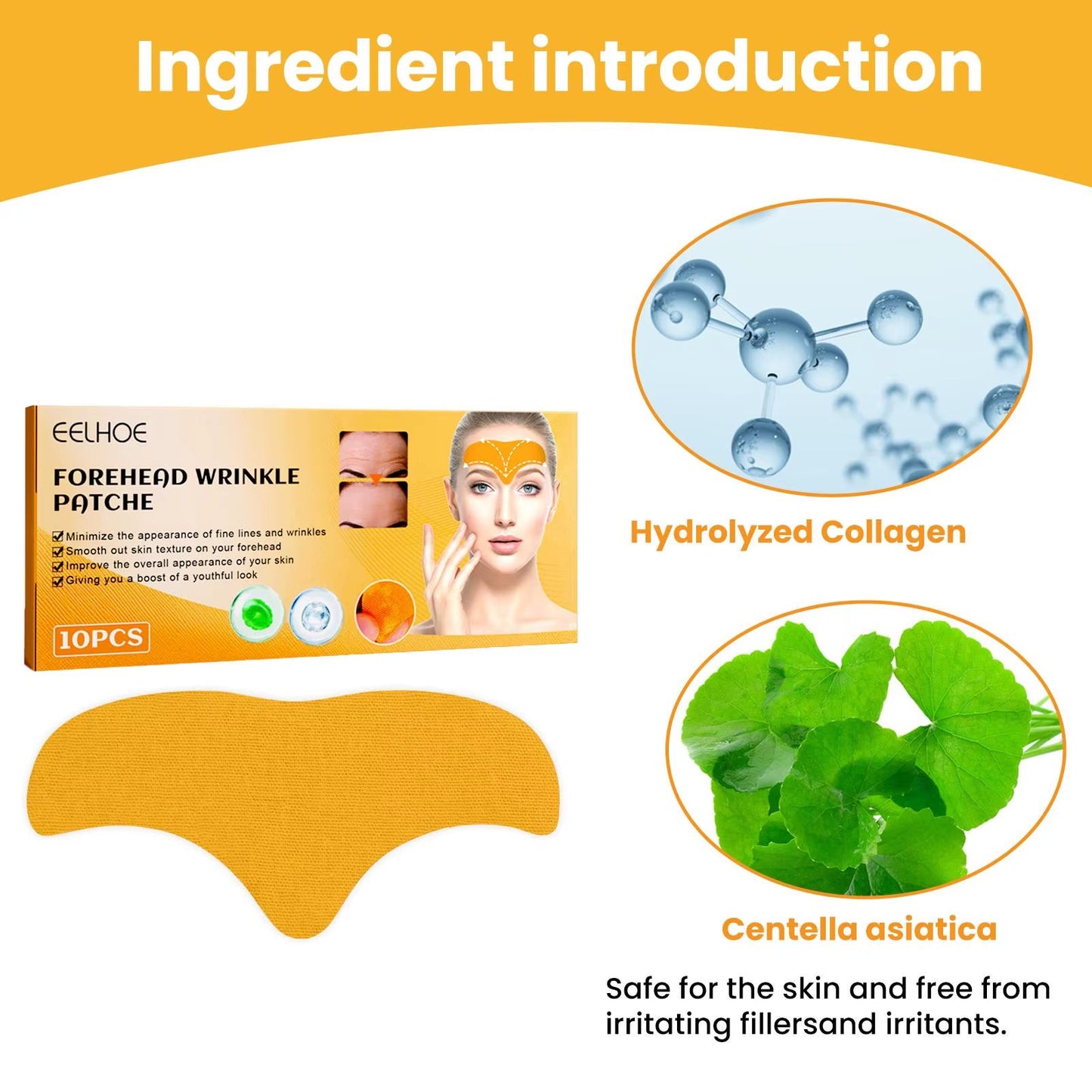 Forehead Wrinkle Patch Anti - Aging Smoothes Fine Lines Collagen Face Mask Anti - Wrinkle Removal Gel Patch Face Skin Care Tools - MacroPanora