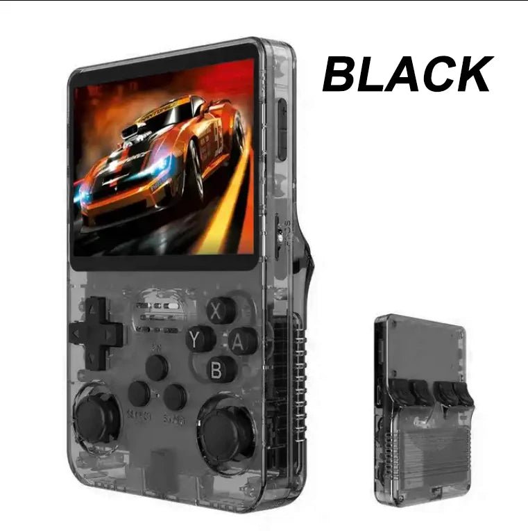 R36S Retro Handheld Video Game Console 3.5Inch IPS Screen Player Kid Portable Pocket Video Player 64GB 10000+ Games Arkos System - MacroPanora