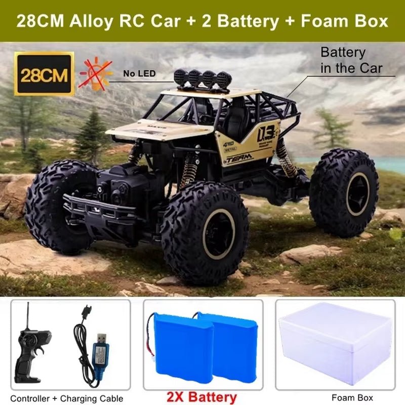 RC Car Remote Control Climbing Vehicle Outdoor All Terrain Off - Road Trucks 4WD Racing Drift Cars Toy Gift for Kids Adults - MacroPanora