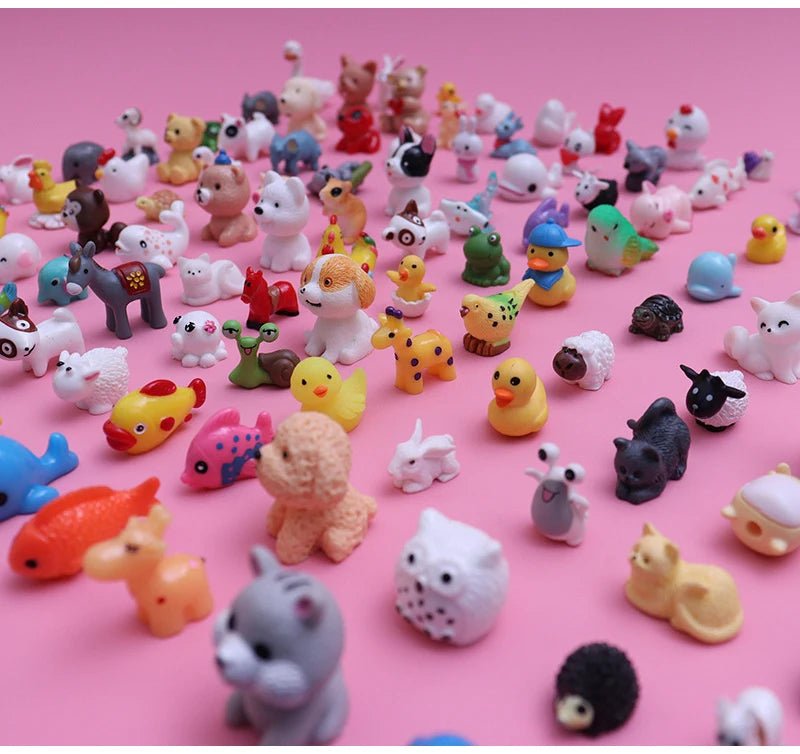 1 - 50PCS Cute Mini Simulation Animal Blind Box Toys Action Surprise Tide Play Figures Fake Candy Guess Blind Bag for Kids Gifts - MacroPanora