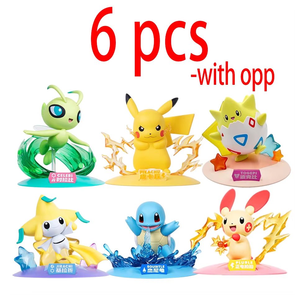 12 Pok É Mon Action Dolls Pikachu Blind Box Anime Models Desktop Decorations Pok É Mon Toys Children'S Birthday Gifts - MacroPanora
