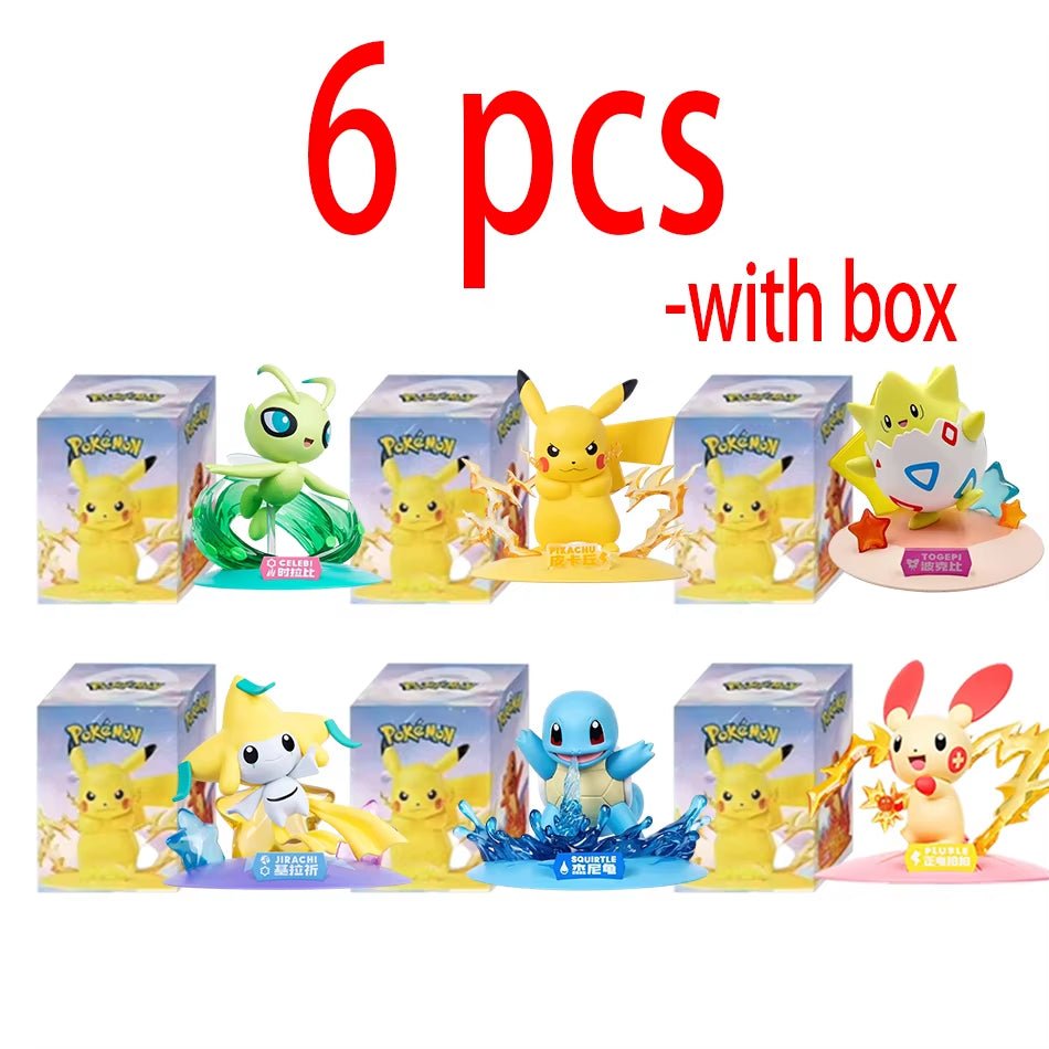 12 Pok É Mon Action Dolls Pikachu Blind Box Anime Models Desktop Decorations Pok É Mon Toys Children'S Birthday Gifts - MacroPanora