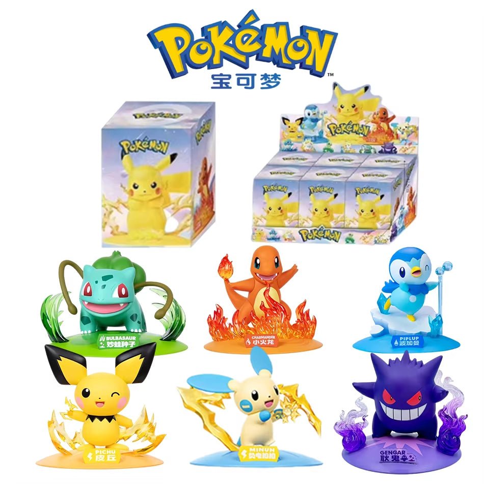 12 Pok É Mon Action Dolls Pikachu Blind Box Anime Models Desktop Decorations Pok É Mon Toys Children'S Birthday Gifts - MacroPanora