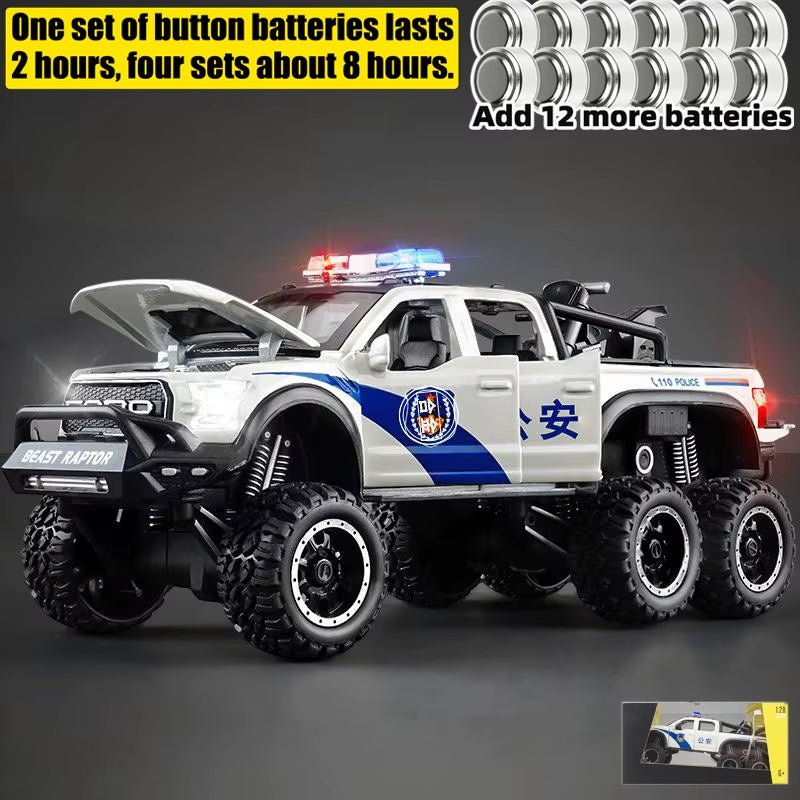 1:28 F150 off Road Pickup Truck Alloy Diecast Model Car High Simulation Collections Home Trendy Toy Birthday Gift for Friend Boy - MacroPanora