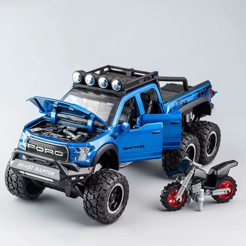 1:28 F150 off Road Pickup Truck Alloy Diecast Model Car High Simulation Collections Home Trendy Toy Birthday Gift for Friend Boy - MacroPanora
