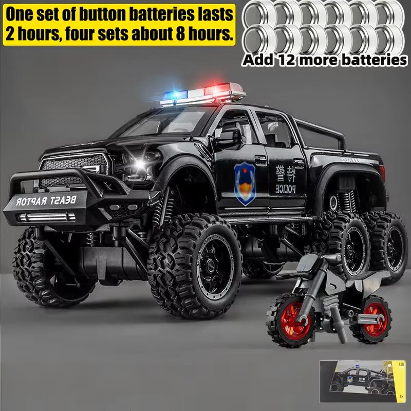 1:28 F150 off Road Pickup Truck Alloy Diecast Model Car High Simulation Collections Home Trendy Toy Birthday Gift for Friend Boy - MacroPanora
