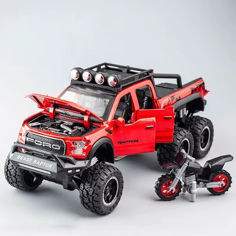 1:28 F150 off Road Pickup Truck Alloy Diecast Model Car High Simulation Collections Home Trendy Toy Birthday Gift for Friend Boy - MacroPanora
