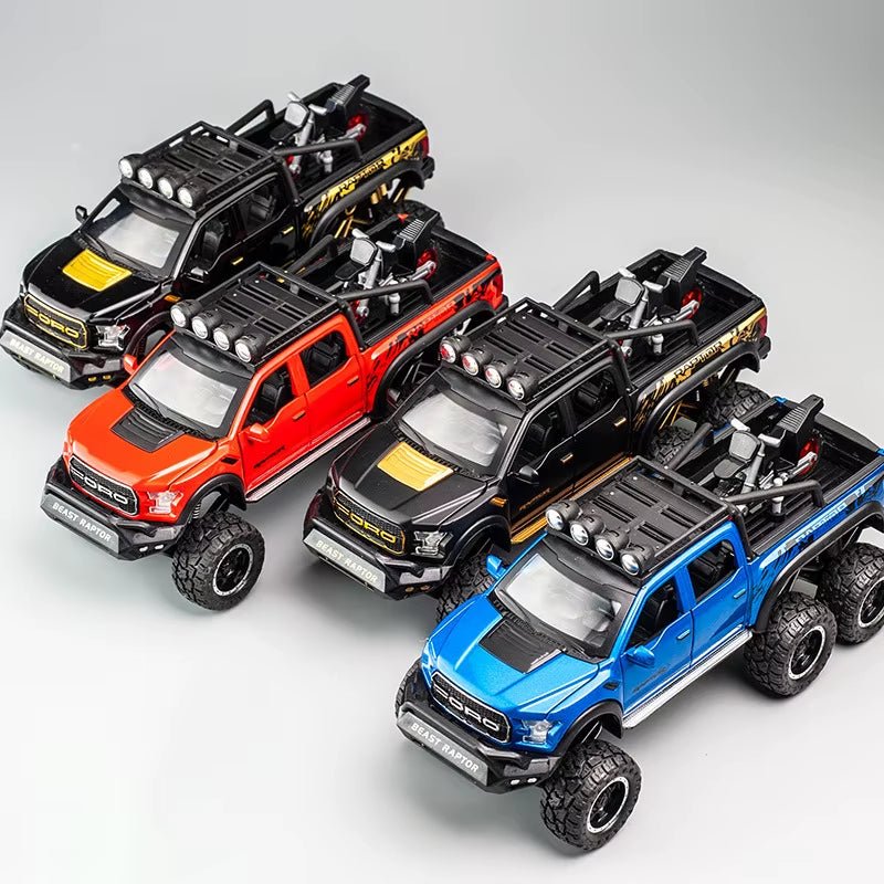 1:28 F150 off Road Pickup Truck Alloy Diecast Model Car High Simulation Collections Home Trendy Toy Birthday Gift for Friend Boy - MacroPanora