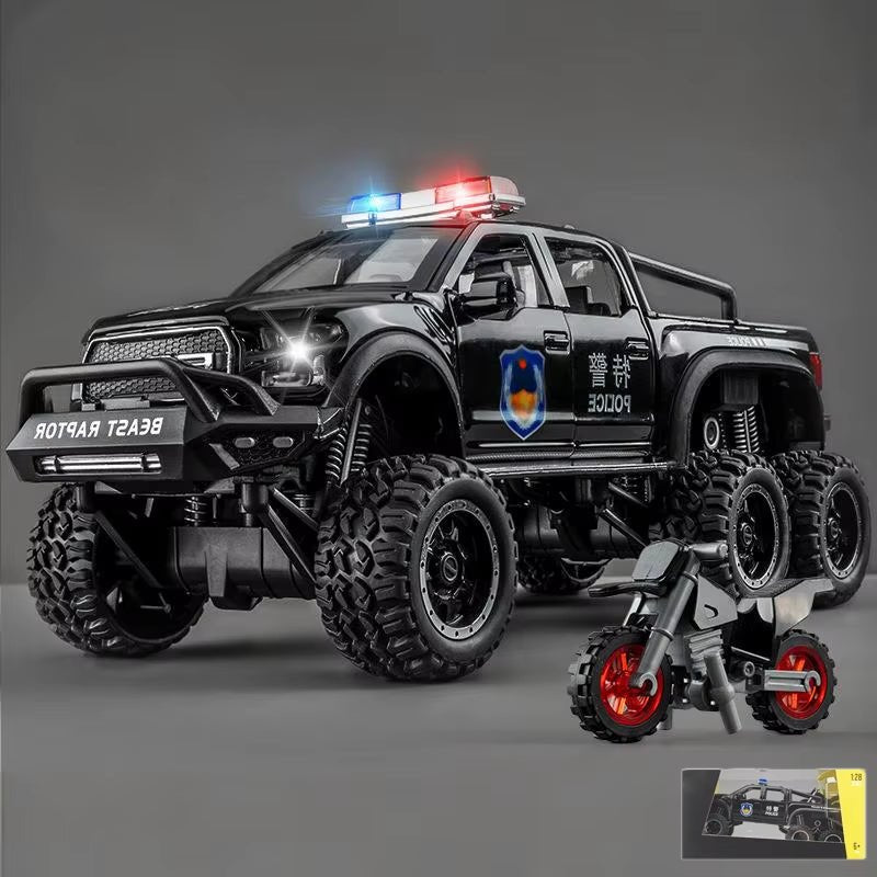 1:28 F150 off Road Pickup Truck Alloy Diecast Model Car High Simulation Collections Home Trendy Toy Birthday Gift for Friend Boy - MacroPanora