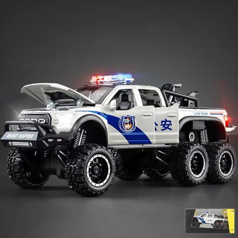 1:28 F150 off Road Pickup Truck Alloy Diecast Model Car High Simulation Collections Home Trendy Toy Birthday Gift for Friend Boy - MacroPanora