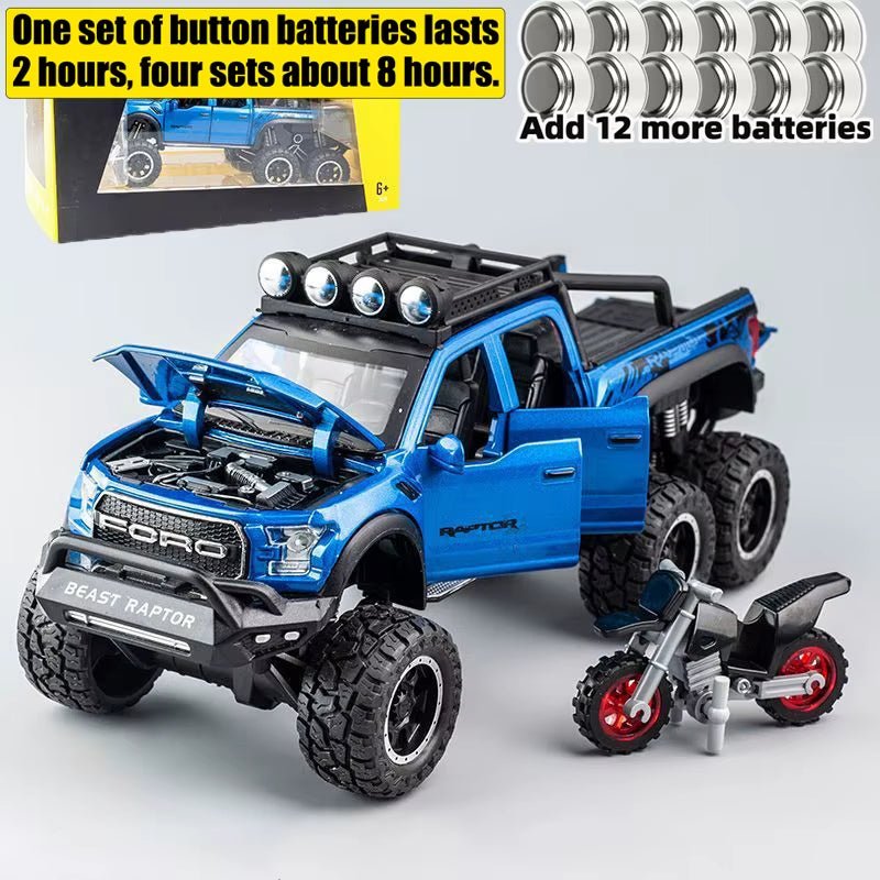 1:28 F150 off Road Pickup Truck Alloy Diecast Model Car High Simulation Collections Home Trendy Toy Birthday Gift for Friend Boy - MacroPanora
