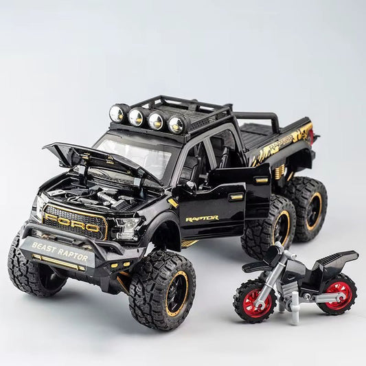 1:28 F150 off Road Pickup Truck Alloy Diecast Model Car High Simulation Collections Home Trendy Toy Birthday Gift for Friend Boy - MacroPanora