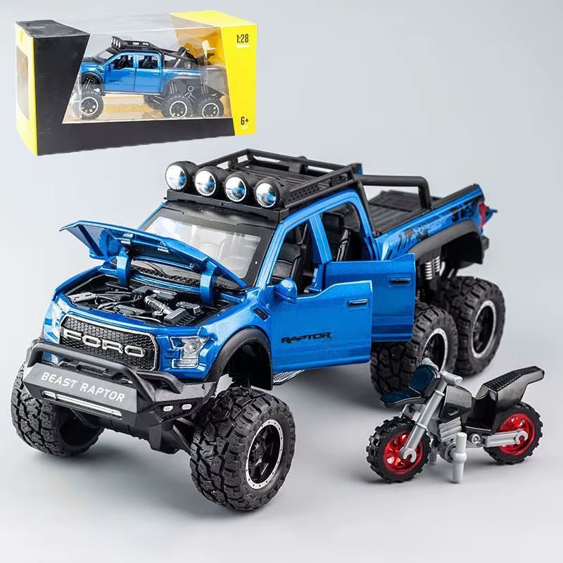 1:28 F150 off Road Pickup Truck Alloy Diecast Model Car High Simulation Collections Home Trendy Toy Birthday Gift for Friend Boy - MacroPanora
