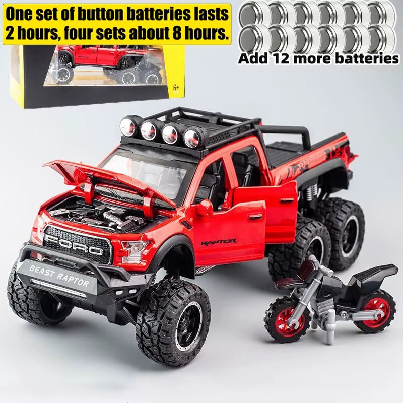 1:28 F150 off Road Pickup Truck Alloy Diecast Model Car High Simulation Collections Home Trendy Toy Birthday Gift for Friend Boy - MacroPanora