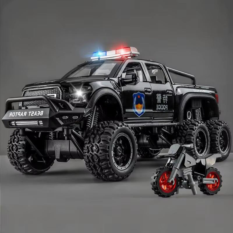 1:28 F150 off Road Pickup Truck Alloy Diecast Model Car High Simulation Collections Home Trendy Toy Birthday Gift for Friend Boy - MacroPanora