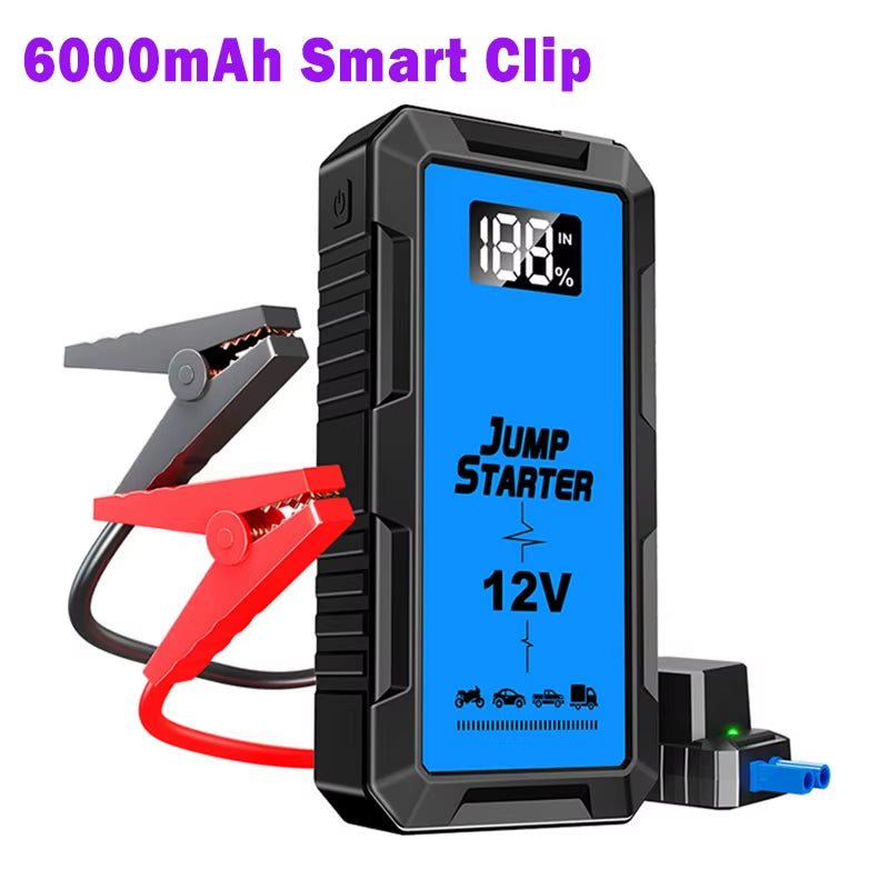 Portable Car Starter 12V 6000Mah Emergency Power Supply with Lighting - MacroPanora