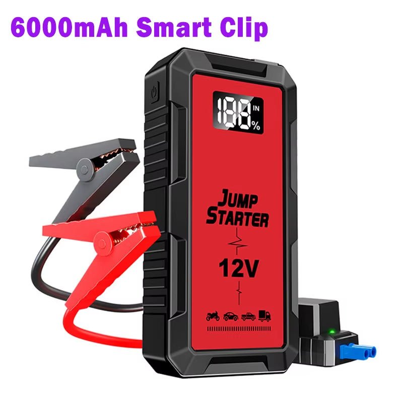 Portable Car Starter 12V 6000Mah Emergency Power Supply with Lighting - MacroPanora