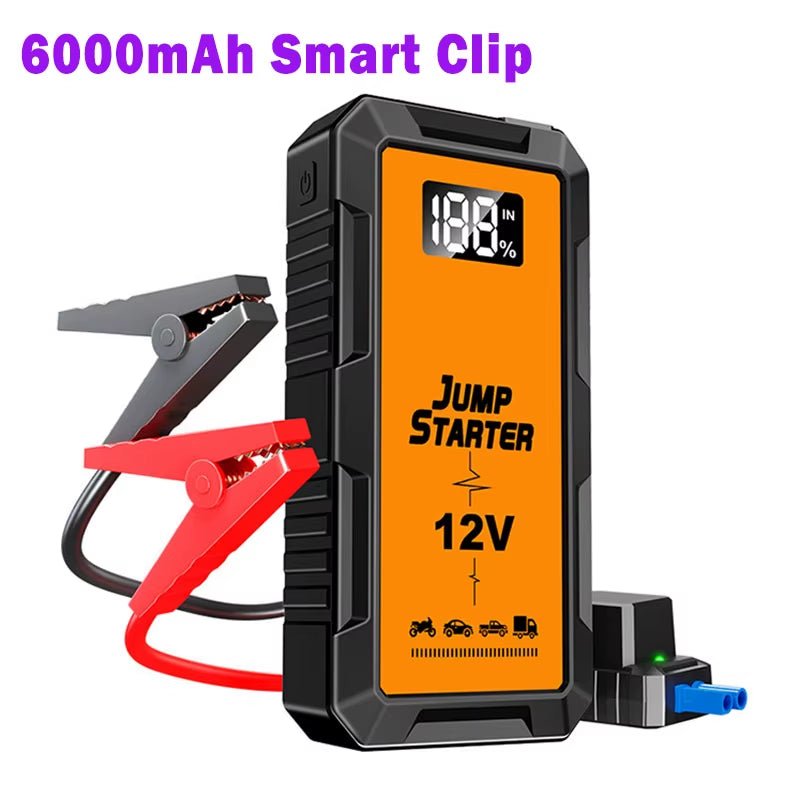 Portable Car Starter 12V 6000Mah Emergency Power Supply with Lighting - MacroPanora
