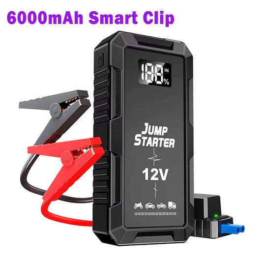 Portable Car Starter 12V 6000Mah Emergency Power Supply with Lighting - MacroPanora