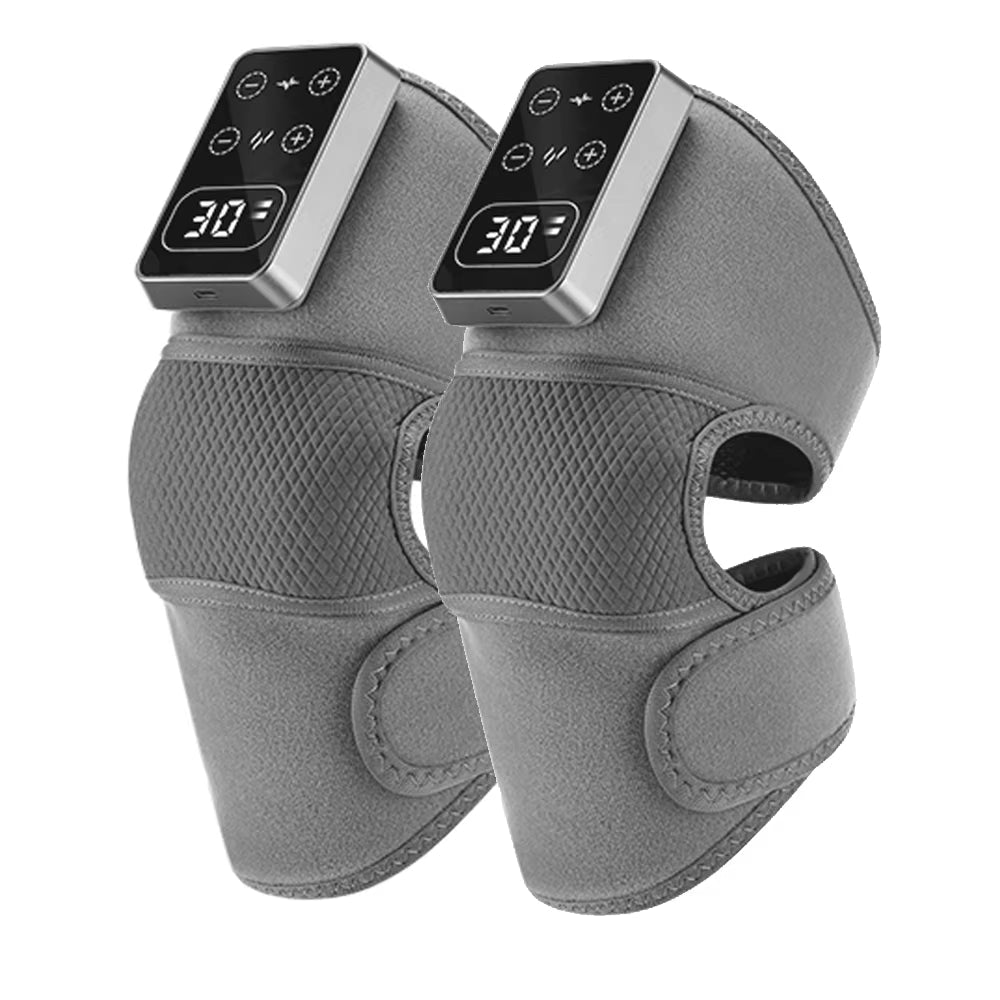 Heated Knee Massager with Vibration & Heating Pad, Adjustable Wrap - MacroPanora