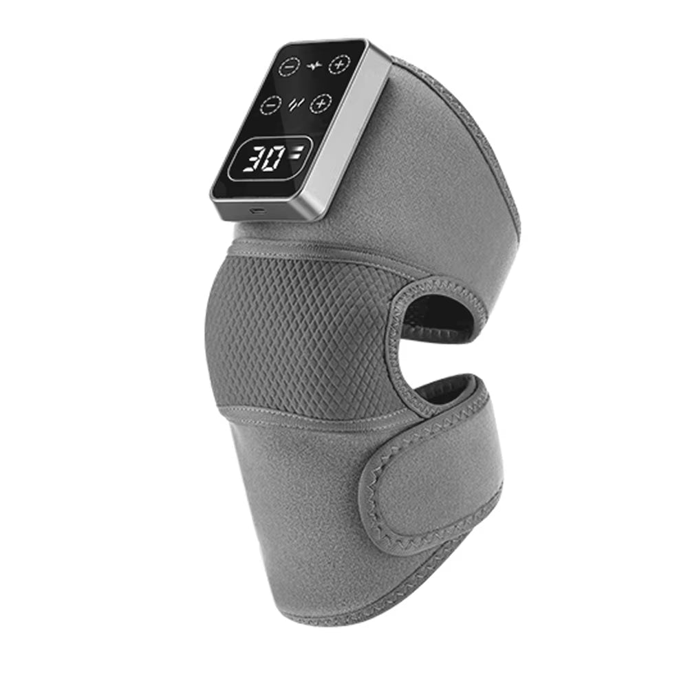 Heated Knee Massager with Vibration & Heating Pad, Adjustable Wrap - MacroPanora
