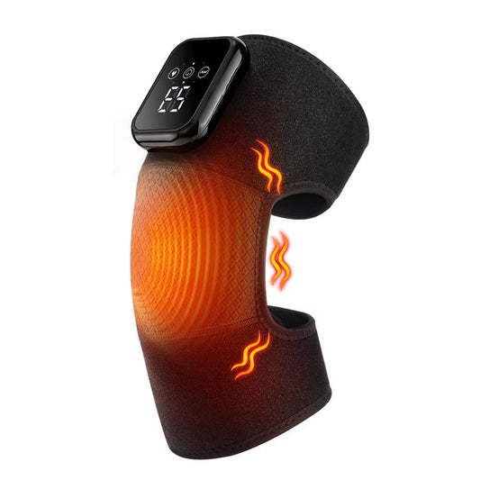 Heated Knee Massager with Vibration & Heating Pad, Adjustable Wrap - MacroPanora