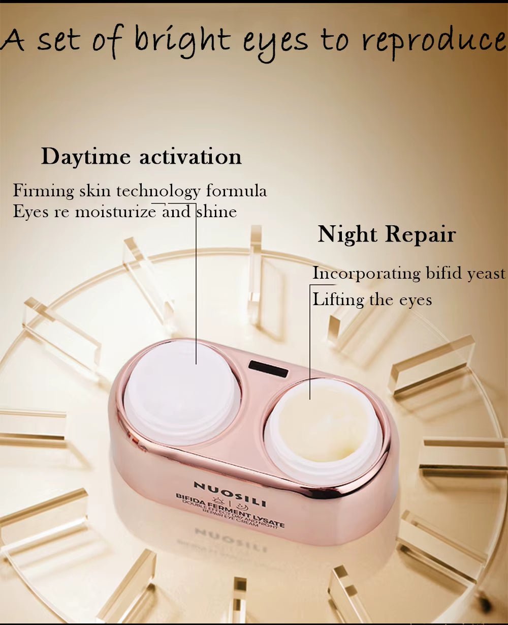 1Set Day/Night Eye Cream Collagen Dark Circle Anti - Puffiness Eye Bags Korea Cosmetics - MacroPanora