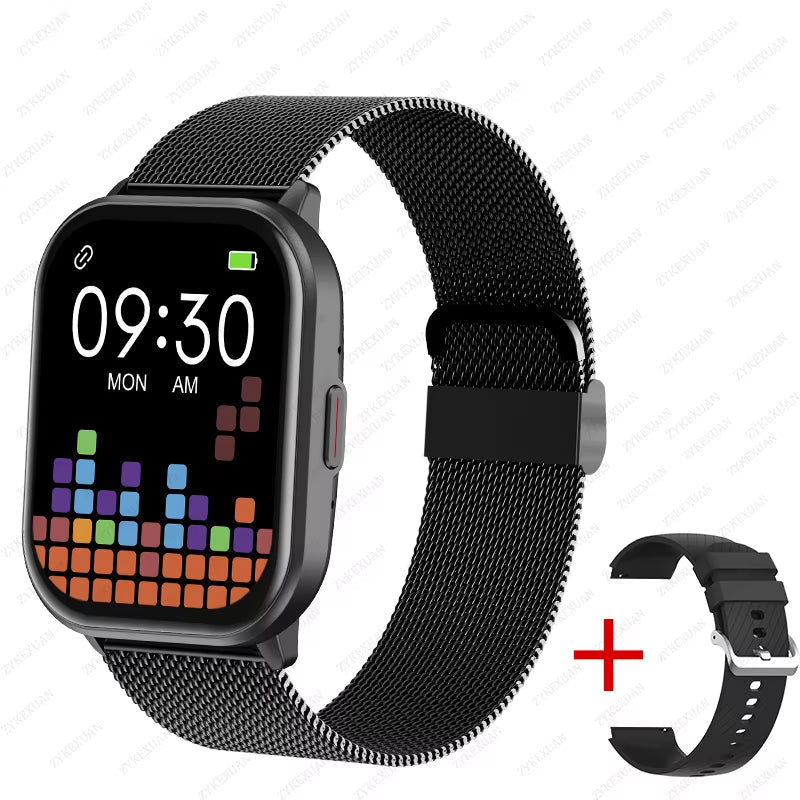 2026 New Lady Fashion Smart Watch Men Women Heart Rate Blood Pressure Fitness Tracker Bluetooth Call Smartwatch Man for Android - MacroPanora