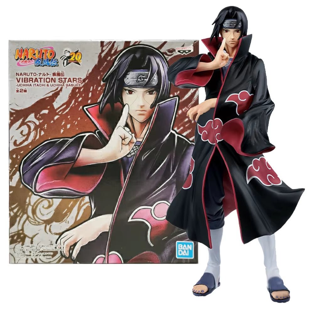 23CM Anime Naruto Shippuuden Uchiha Itachi Akatsuki Organization Gi Dress up Model Toy Gift Collection Action Figure PVC - MacroPanora