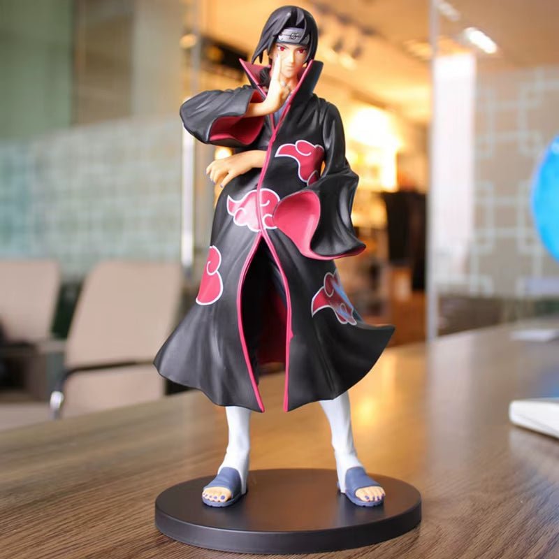 23CM Anime Naruto Shippuuden Uchiha Itachi Akatsuki Organization Gi Dress up Model Toy Gift Collection Action Figure PVC - MacroPanora