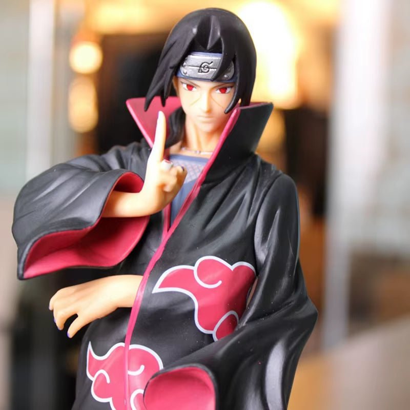23CM Anime Naruto Shippuuden Uchiha Itachi Akatsuki Organization Gi Dress up Model Toy Gift Collection Action Figure PVC - MacroPanora
