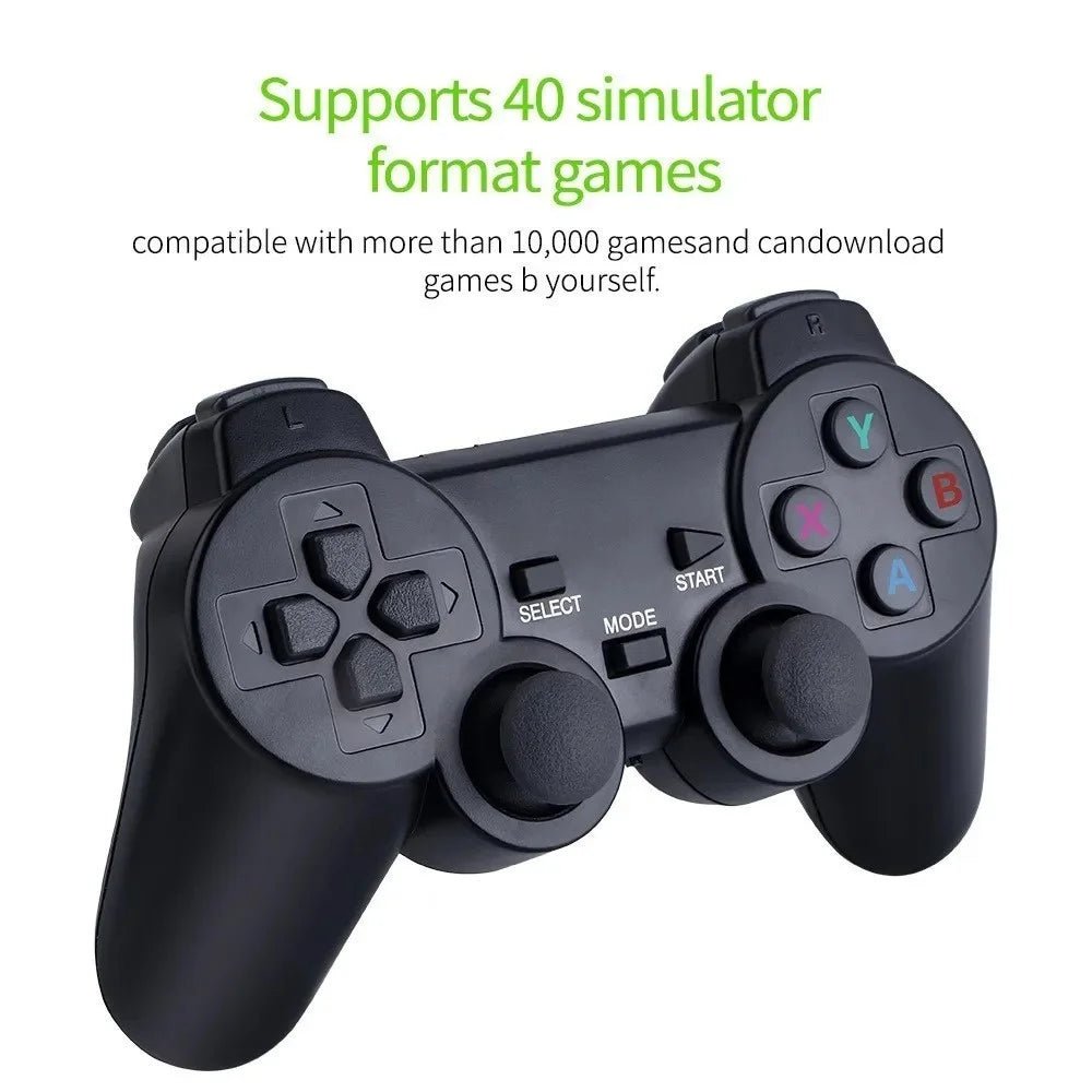 2.4G Video Game Console Dual Wireless Controller Game Stick 4K 10000 Games 32/64GB Retro Games for PS1/GBA Boys Christmas Gift - MacroPanora