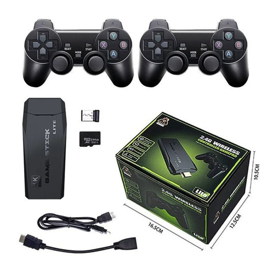 2.4G Video Game Console Dual Wireless Controller Game Stick 4K 10000 Games 32/64GB Retro Games for PS1/GBA Boys Christmas Gift - MacroPanora