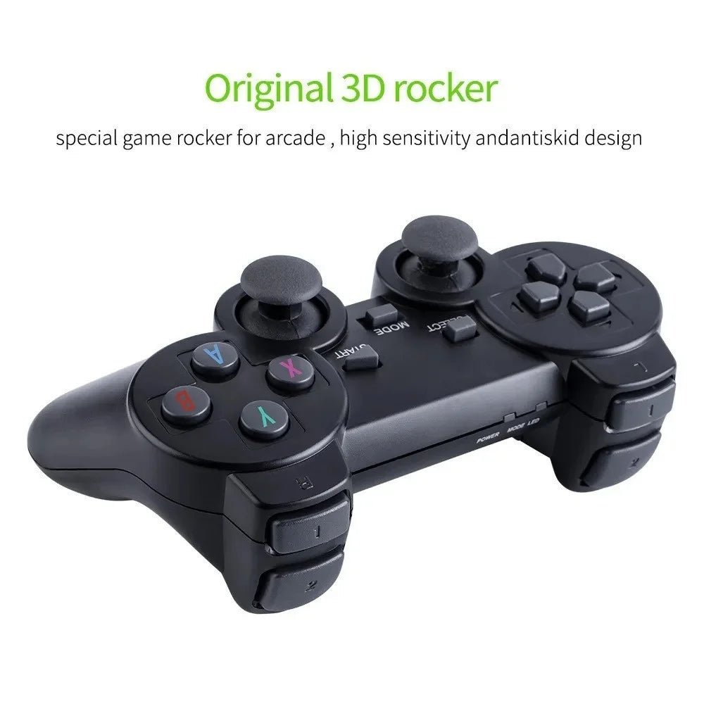 2.4G Video Game Console Dual Wireless Controller Game Stick 4K 10000 Games 32/64GB Retro Games for PS1/GBA Boys Christmas Gift - MacroPanora