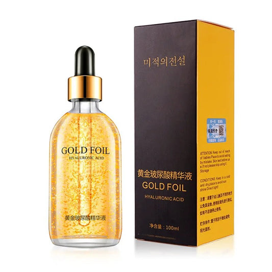 24K Gold Hyaluronic Acid Serum for Face Anti - Wrinkle Anti - Aging Brightening Moisturizing Skincare Facial Serum Essence Face Care - MacroPanora