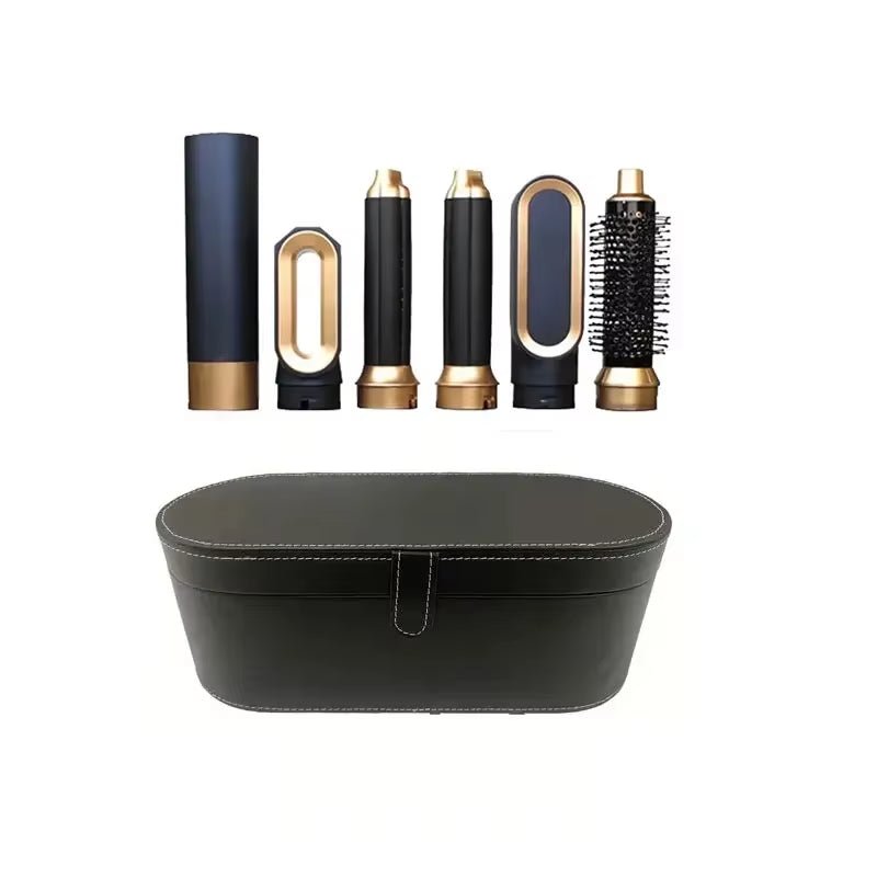 5 in 1 Hair Dryer Brush Hot Comb Set Professional Curling Iron Hair Straightener Styling Tool for Professional Hair Dryer - MacroPanora