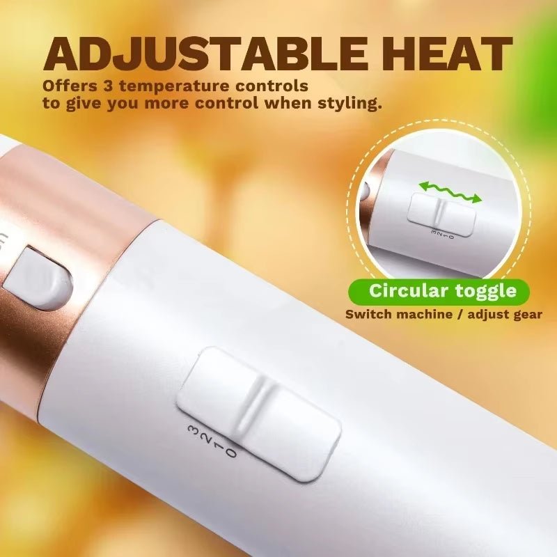 5 in 1 Hair Dryer Brush Hot Comb Set Professional Curling Iron Hair Straightener Styling Tool for Professional Hair Dryer - MacroPanora