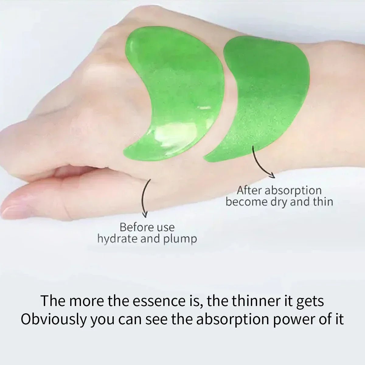 60Pcs Seaweed Hyaluronic Acid Eye Mask to Remove Dark Circles Collagen Eye Patch Facial Care Products - MacroPanora