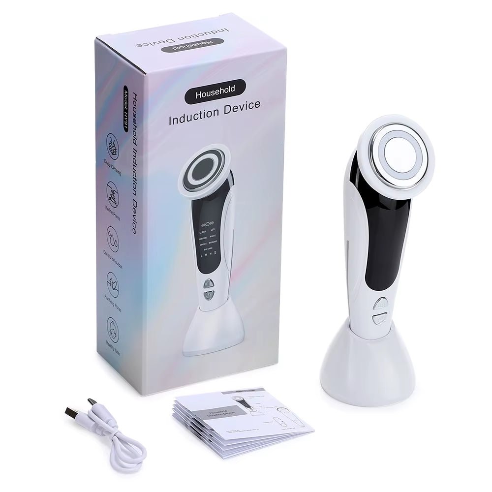 7-in-1 EMS Microcurrent Face Lifting Device with LED Neck Firming Massager - MacroPanora