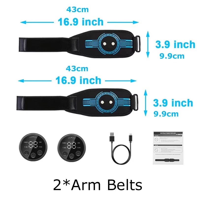 ABS Electric Muscle Stimulate Machine Abdominal Tariner Workout Equipment Portable Stomach Workout Blet for Home Office Fitness - MacroPanora