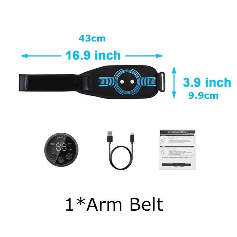 ABS Electric Muscle Stimulate Machine Abdominal Tariner Workout Equipment Portable Stomach Workout Blet for Home Office Fitness - MacroPanora