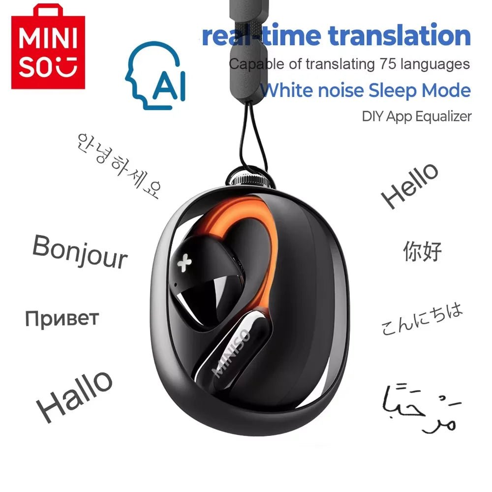 [AI Translator Earphone] M99 Bluetooth Translation Earbuds Sleep ASMR Headset DIY APP AI Wireless Headphones Open Back - MacroPanora
