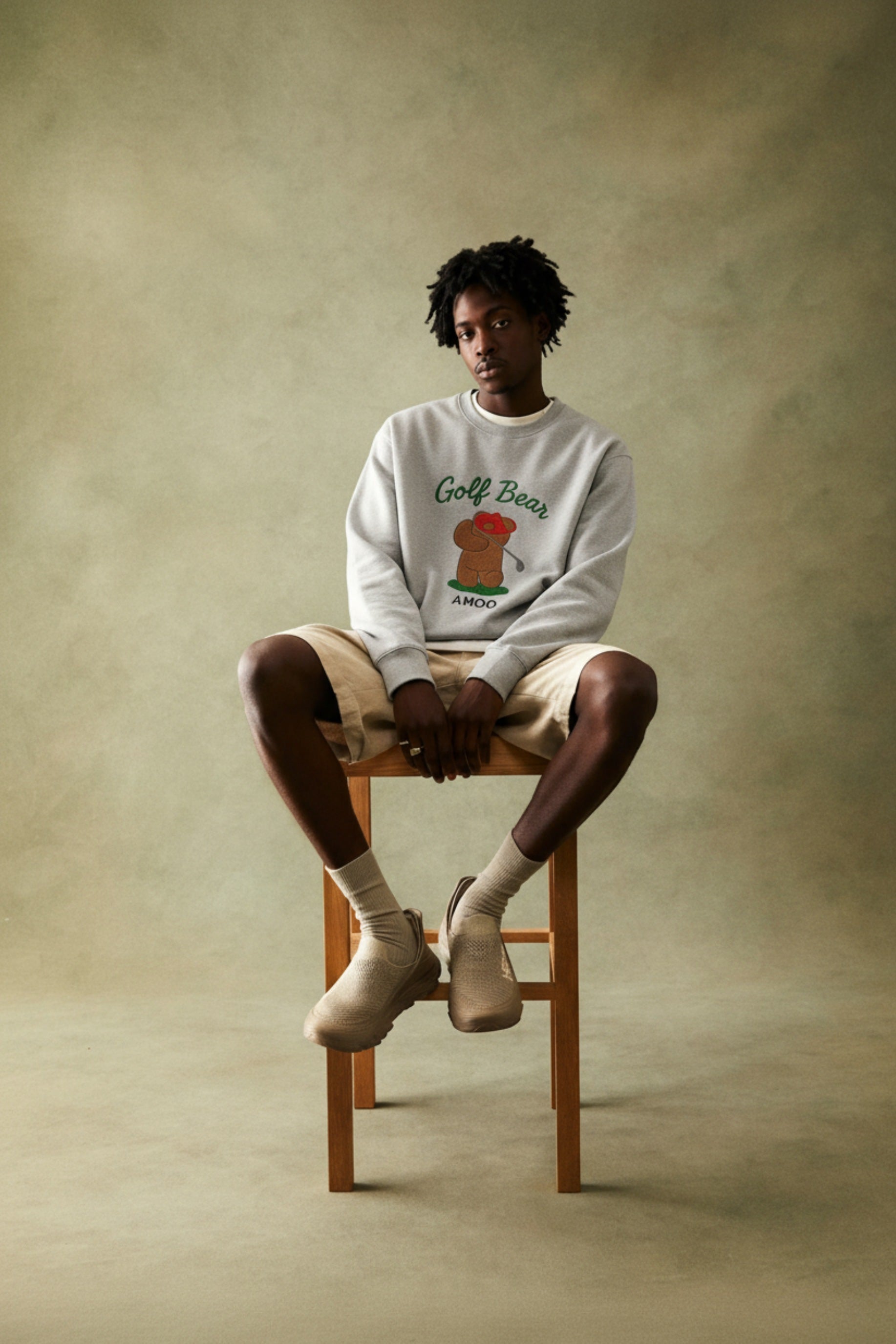 Amoo Golf Bear Men’s Sweatshirt - MacroPanora