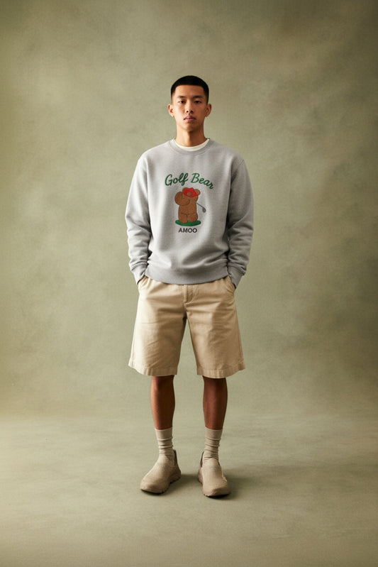 Amoo Golf Bear Men’s Sweatshirt - MacroPanora