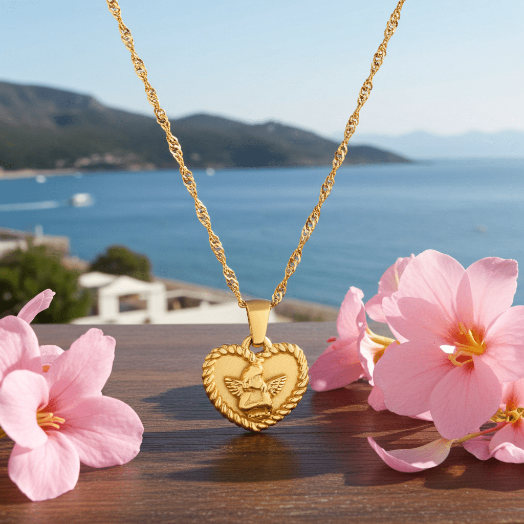 Angel Heart Engraved Pendant - MacroPanora