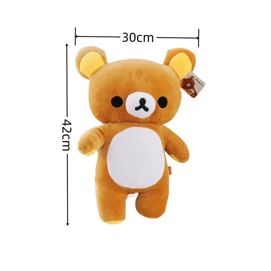 Anime Rilakkuma Cartoon Plush Doll Soft Bear Toys Kawaii Room Decor Teddy Bear Plushies Cute Couple Bear Xmas Gifts for Girls - MacroPanora