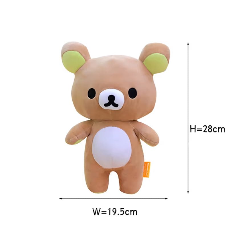 Anime Rilakkuma Cartoon Plush Doll Soft Bear Toys Kawaii Room Decor Teddy Bear Plushies Cute Couple Bear Xmas Gifts for Girls - MacroPanora